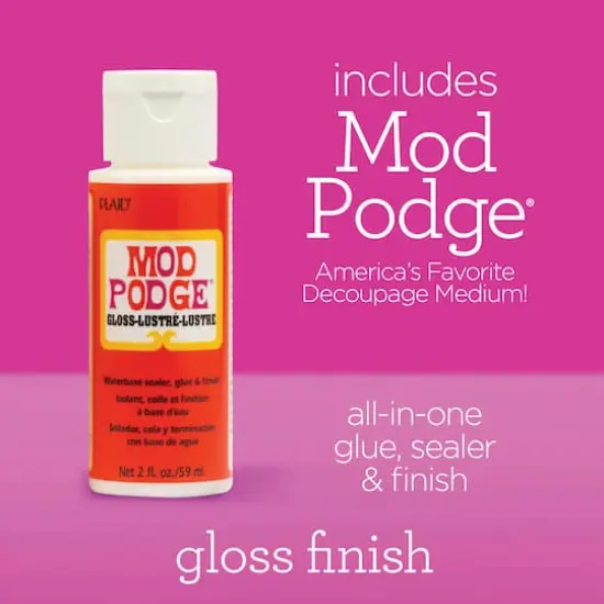 Apple Barrel&reg; Acrylic Fall Colors Paints with Mod Podge Gloss 16 Piece Set {5}