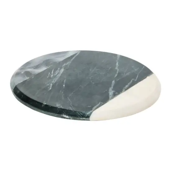 Hello Honey&reg; 10" Gray, Black & White Marble Cheese & Cutting Board {3}