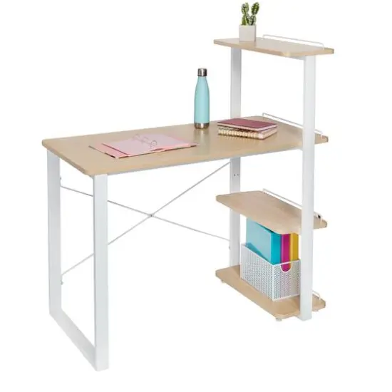 Honey Can Do Home Office Computer Desk with Shelves {4}