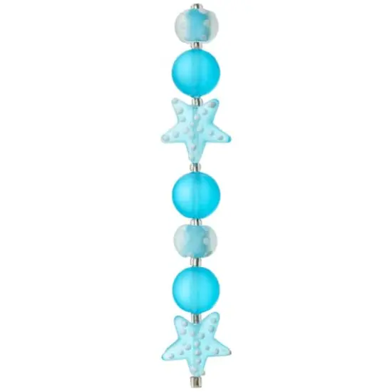 Aqua Glass Starfish Mix Beads by Bead Landing&trade; {4}