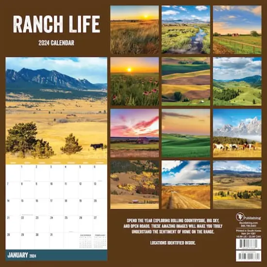 TF Publishing 2024 Ranch Life Wall Calendar {3}