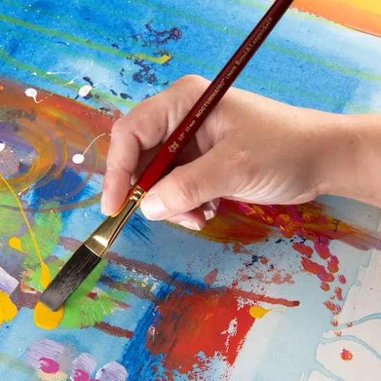 Royal & Langnickel&reg; Nocturna Pro&trade; Flat Stroke Brush {3}