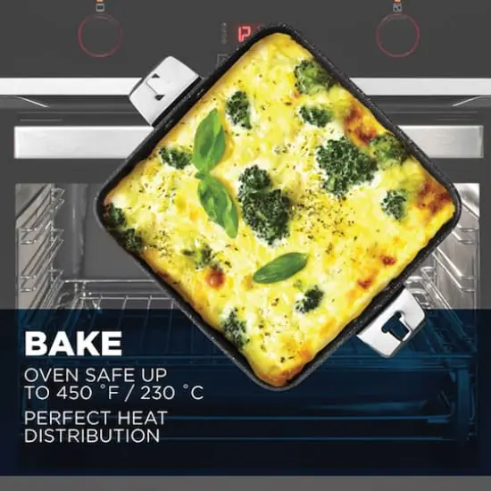 The Rock&reg; by Starfrit&reg; 9" Fry Pan & Square Dish with T-Lock Detachable Handle {8}