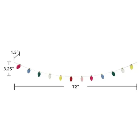 6ft. Multicolor Fabric Bulbs Garland by Ashland&reg; {3}
