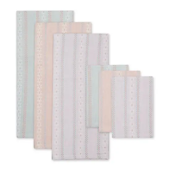 Daisy Dobby Dishtowel & Dishcloth (Set of 6) {4}
