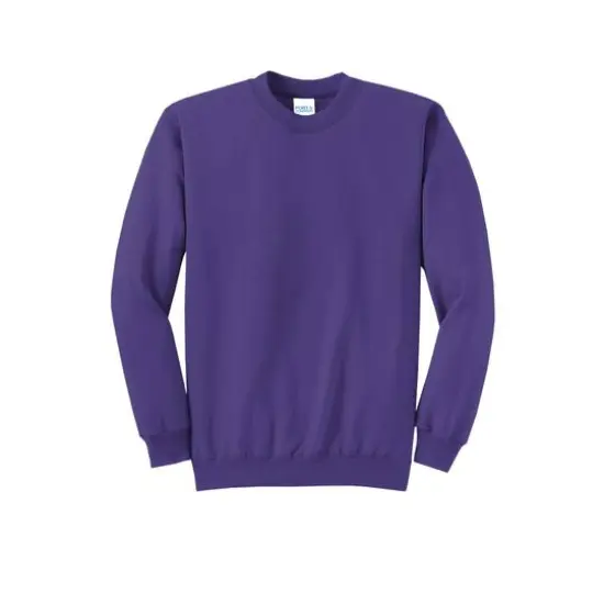 Port & Company&reg; Brights Core Fleece Crewneck Sweatshirt Purple {1}