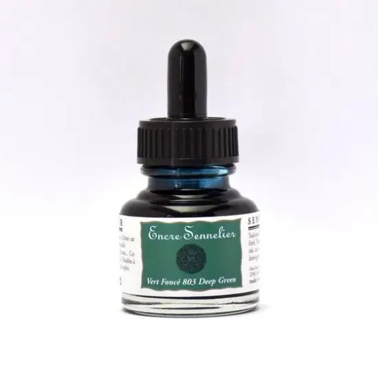 Sennelier Drawing Ink, 30mL Deep Green {1}