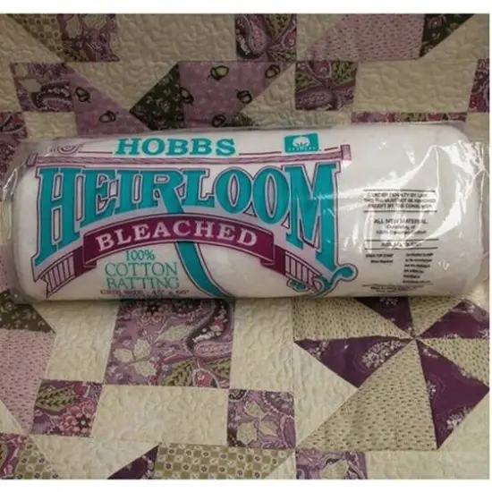 Hobbs Heirloom&reg;&nbsp;Bleached 100% Cotton Batting, 45" x 60" {3}