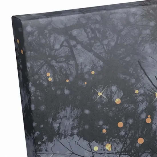 Santa Walking in the Snow Canvas Wall Art {4}