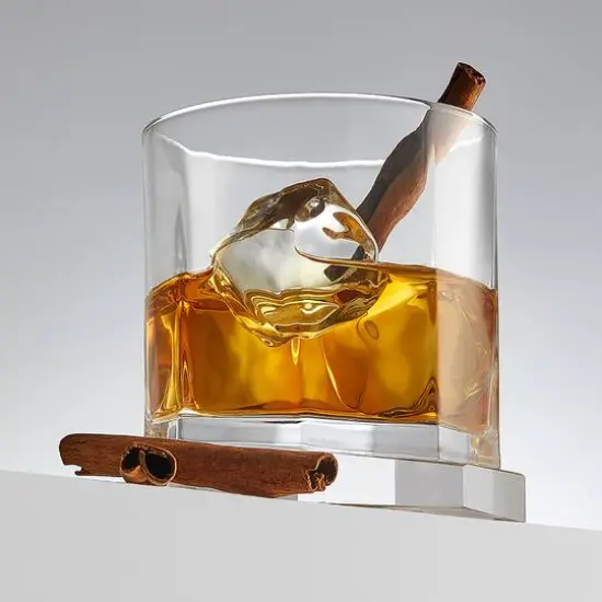 JoyJolt® 10.5oz. Aqua Vitae Octagon Off Base Whiskey Glasses, 2ct. {5}