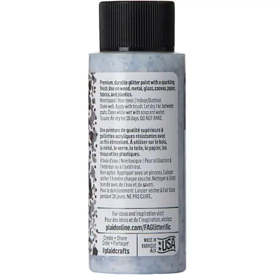FolkArt&reg; Glitterific Pop&trade; Acrylic Paint, 2oz. Silver Lining {4}