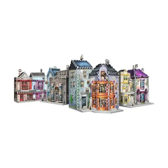 Harry Potter Diagon Alley Collection - Ollivander's Shop, Quidditch Supplies, Madam Malkin's, Weasleys' Wizard Wheezes: 1175 Pcs {1}
