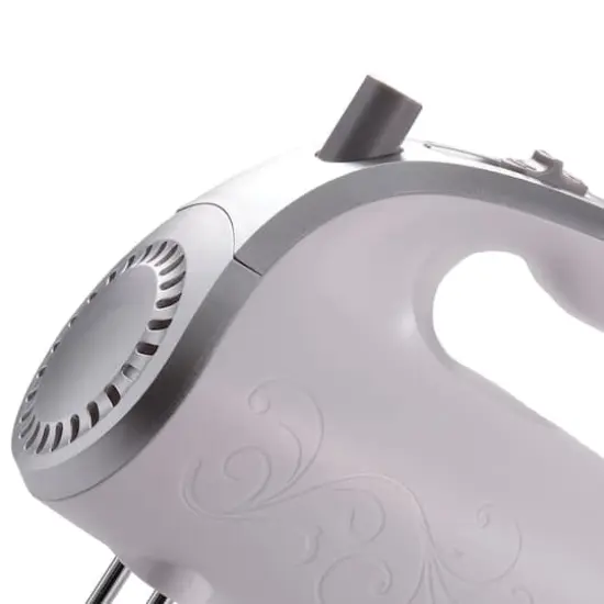 Brentwood White Lightweight 5-Speed Electric Hand Mixer {5}