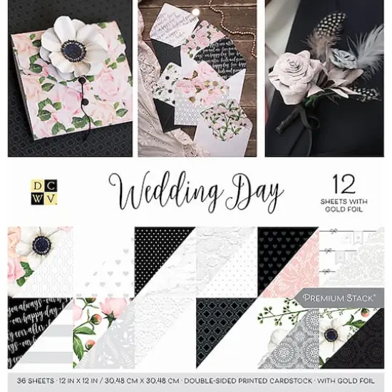 DCWV Wedding Day 12" x 12" Double-Sided Cardstock, 36 Sheets {1}