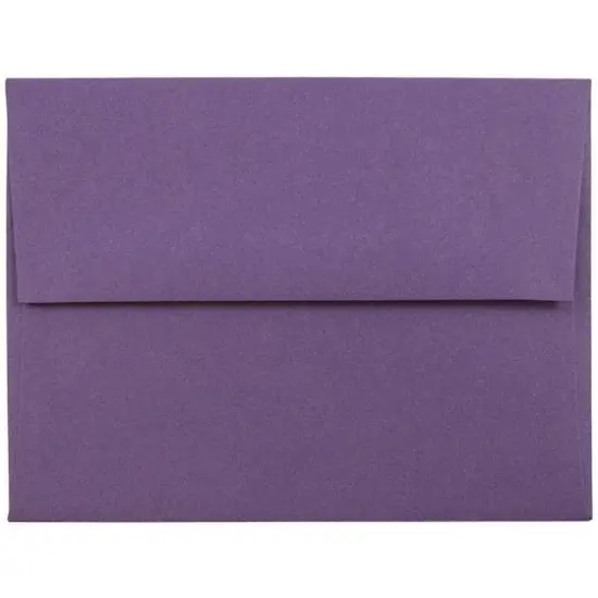 JAM Paper 4.375" x 5.75" Premium Invitation Envelopes, 50ct. Dark Purple {1}