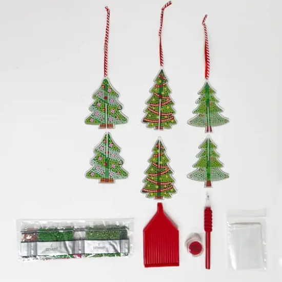 3D Christmas Tree Ornament Diamond Art Kit by Make Market® {3}