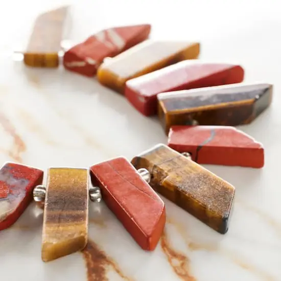 Red Jasper & Tiger Eye Stick Beads by Bead Landing&trade; {3}