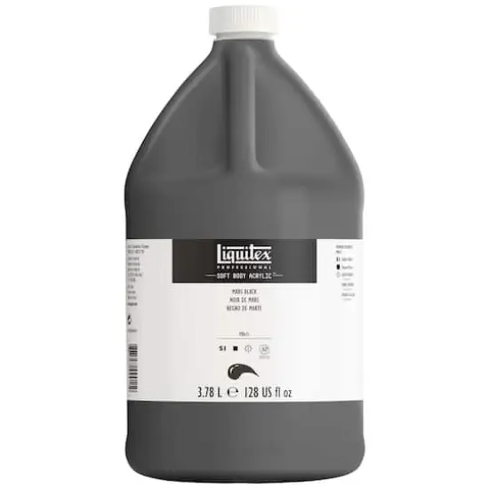 Liquitex&reg; Professional Soft Body Acrylic Bottle, 128oz. Mars Black {1}