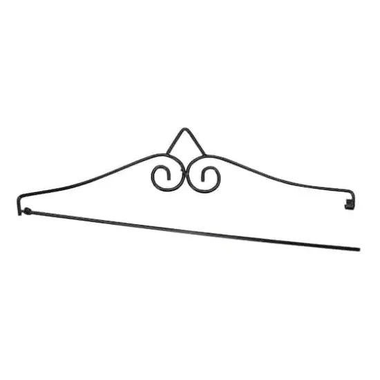 14.5" Black Metal Garden Flag Hanger {4}
