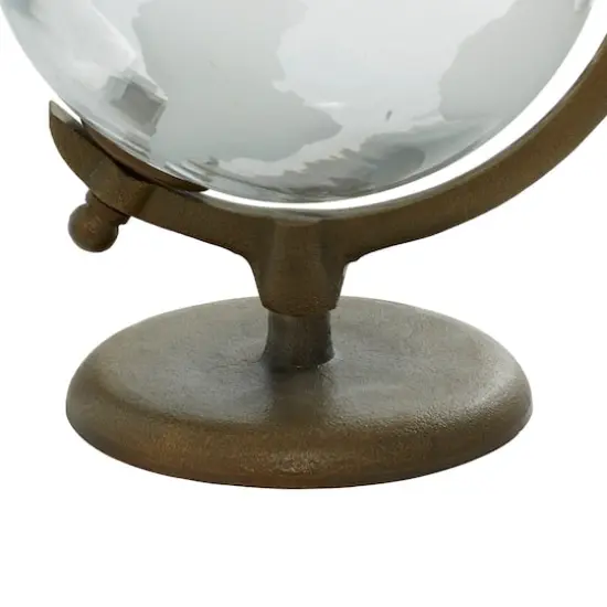 12" White Aluminum Globe {5}