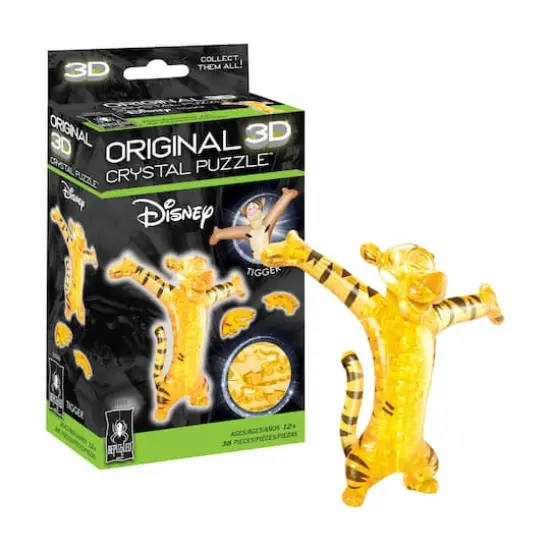 3D Crystal Puzzle - Disney Tigger (Orange/Black): 38 Pcs {4}