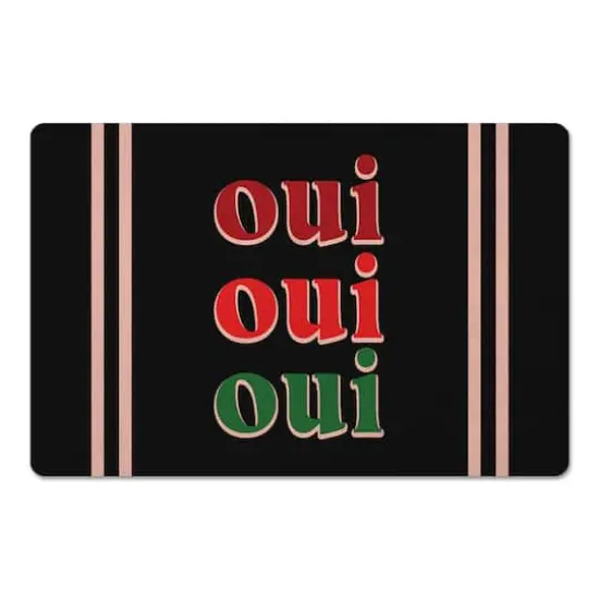 Oui Oui Oui 27" x 18" Floor Mat {1}