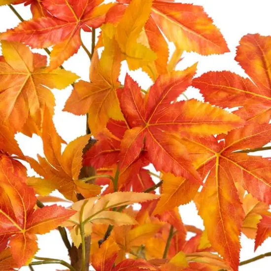 6ft. Deluxe Potted Artificial Autumn Maple Tree {6}