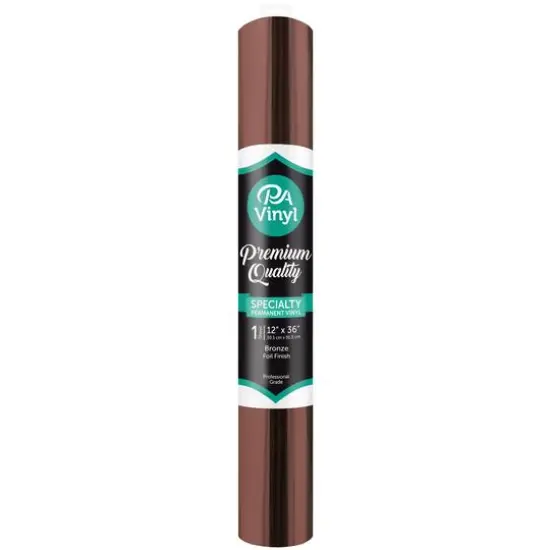 PA Vinyl Foil Permanent Adhesive Vinyl Bronze {1}