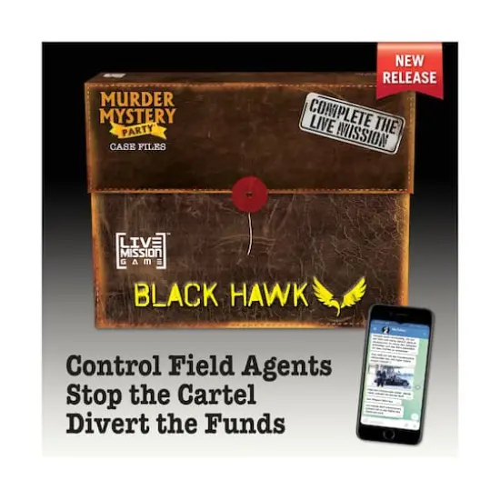 Murder Mystery Party Case Files: Black Hawk Live Mission Game {4}