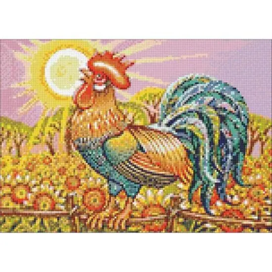 Wizardi Rooster Diamond Painting Kit {1}