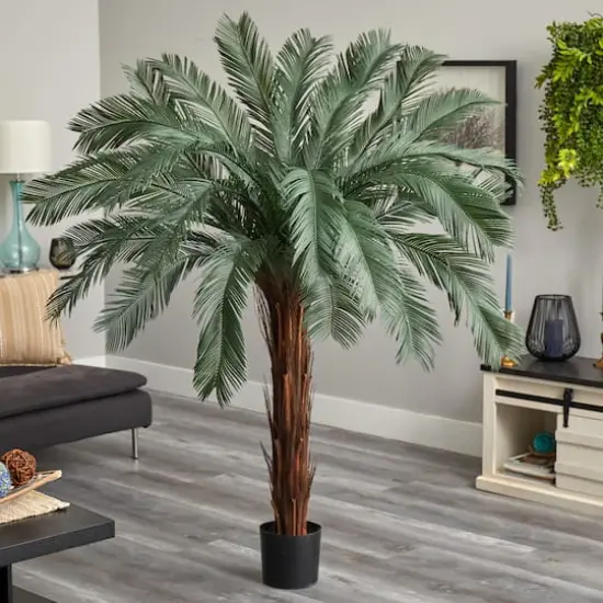 6ft. Potted UV Resistant Cycas Artificial Tree {3}