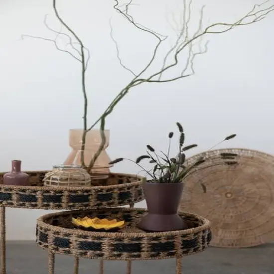 Hello Honey&reg; Woven Banana Bark Wall D&eacute;cor Set {8}