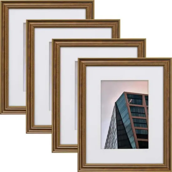Craig Frames 4 Pack Stratton Bronze Picture Frame with Mat {5}