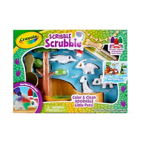 Crayola&reg; Scribble Scrubbie&reg; Waterfall Dinosaur Playset {4}