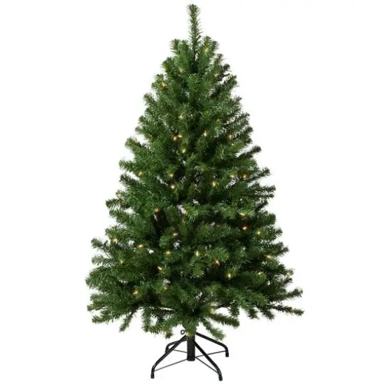 4.5ft. Pre-Lit Pendleton Spruce Full Artificial Christmas Tree, Clear Lights {1}