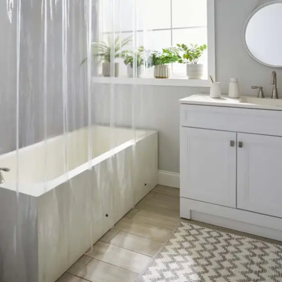 Bath Bliss Sanitized Shower Liner PVC Super Clear {4}