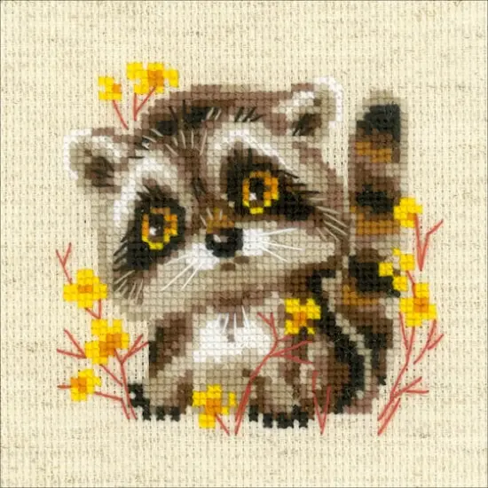 RIOLIS Little Raccoon Counted Cross Stitch Kit {3}
