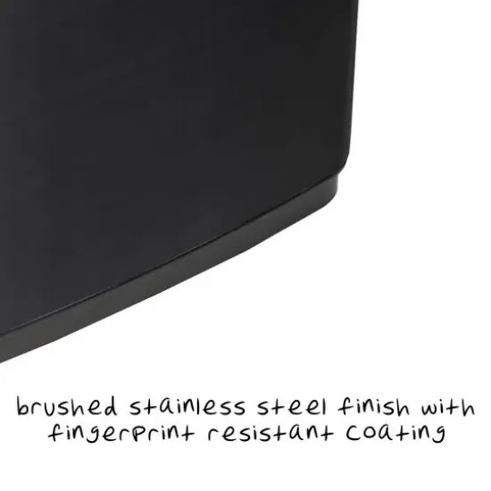 Honey Can Do 50L Black Stainless Steel Trash Can w/ Motion Sensor {11}