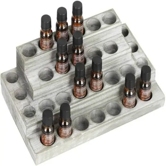 NEX&trade; Whitewash Essential Oils Storage for 5, 10, 15, 20mL Bottles {4}