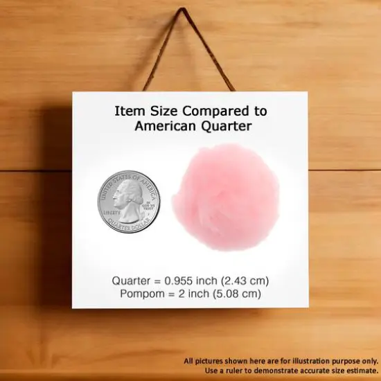 John Bead 2" Pom Poms, 50ct. Pink {3}