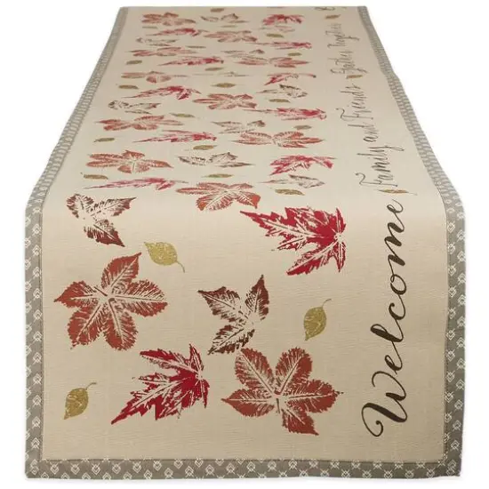 DII&reg; 108" Gather Together Print Table Runner {1}