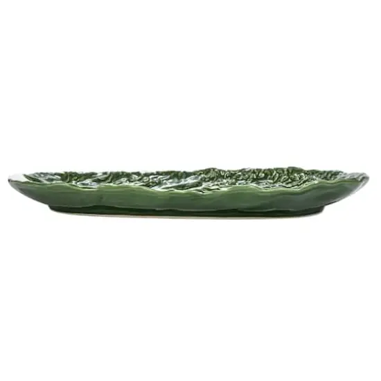 Hello Honey&reg; 13.5" Green Cabbage Ceramic Serving Plates, 6ct. {4}