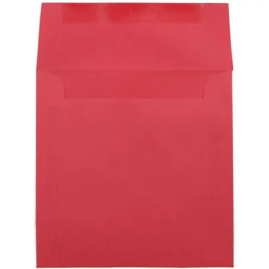 JAM Paper 6" Square Colored Invitation Envelopes, 25ct. Red Recycled {4}
