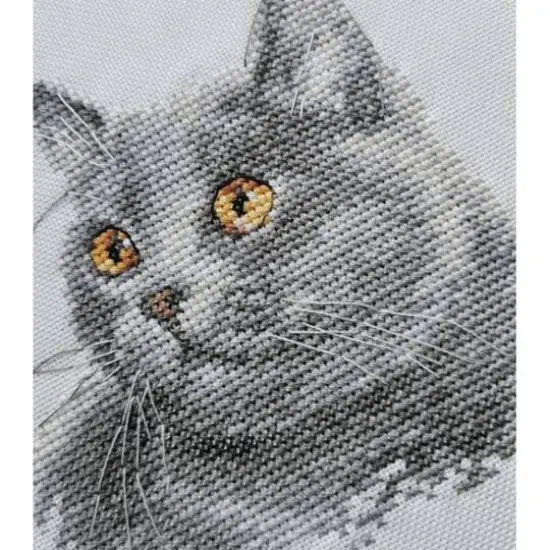 Alisa British Cat Cross Stitch Kit {8}