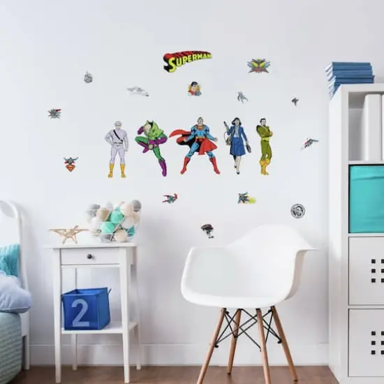 RoomMates Classic Superman Characters Peel & Stick Wall Decals {1}