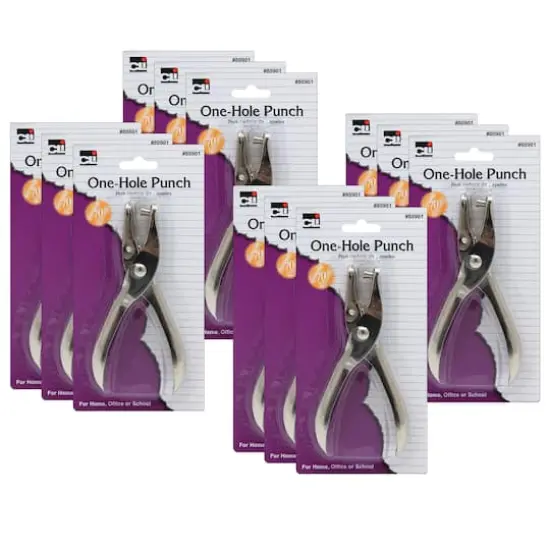 Charles Leonard 1-Hole Paper Punch, 12ct. {1}