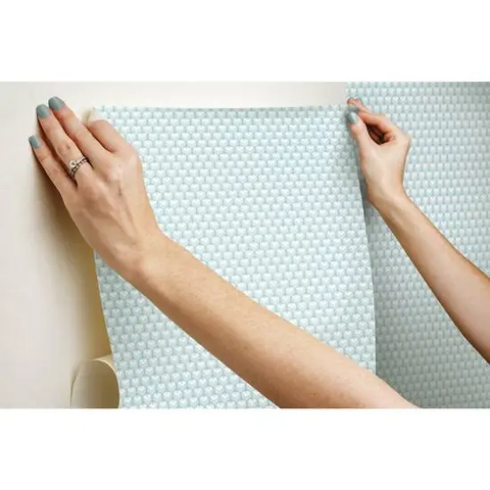 RoomMates 3D Petite Hexagons Peel & Stick Wallpaper Blue {10}