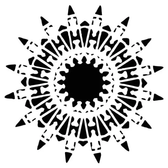 The Crafter's Workshop Native Star Stencil, 12" x 12" {1}