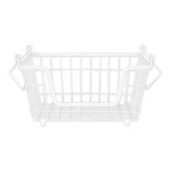 DII&reg; Small Square Metal Basket White {1}