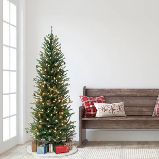 6 ft. Pre-Lit Fir Artificial Christmas Tree, 300 Lights {4}